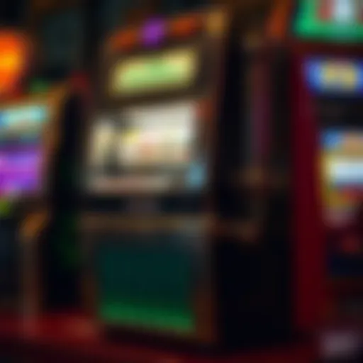 An antique slot machine showcasing its classic design