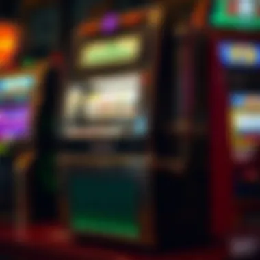 Classic Slot Machine Design An antique slot machine showcasing its classic design