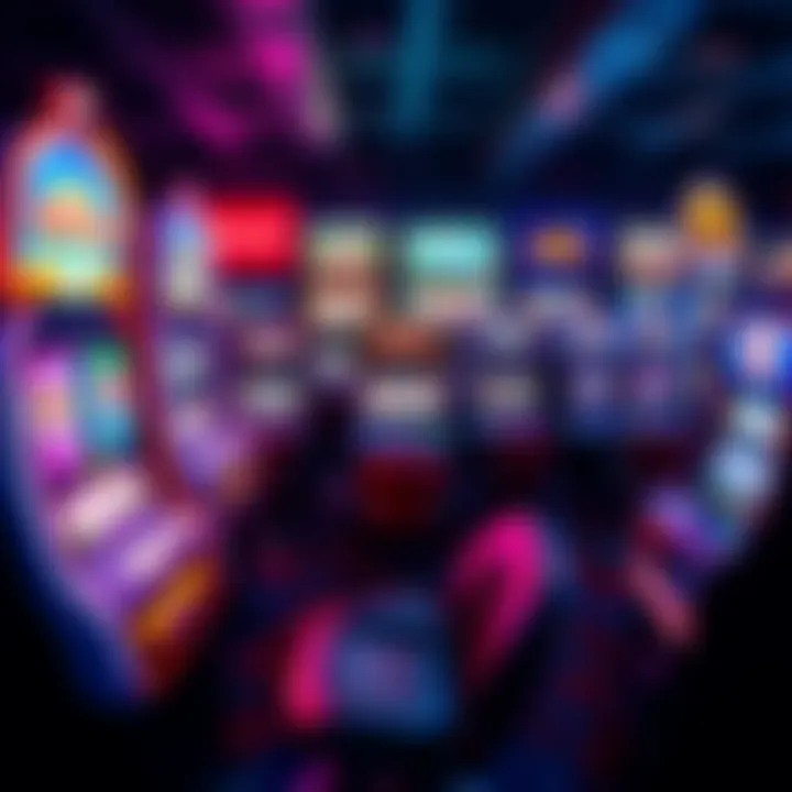 Modern Slot Game Variety A vibrant display of various modern slot games