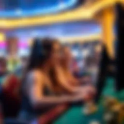 Vibrant illustration of a successful online casino experience