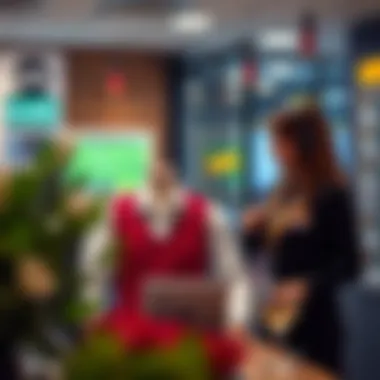 Customer service representative assisting users with queries