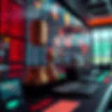 An intricate digital interface showcasing diverse betting options