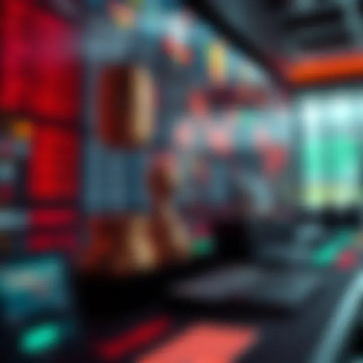 An intricate digital interface showcasing diverse betting options