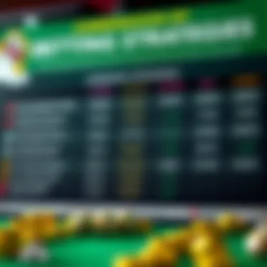 Comparison of Betting Strategies Comparison chart of different betting strategies