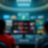 Illustration of online betting platforms showcasing various options