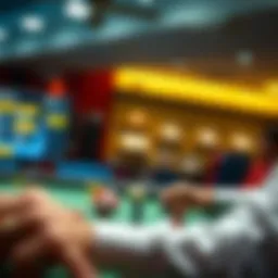 Conceptual illustration of betting risks