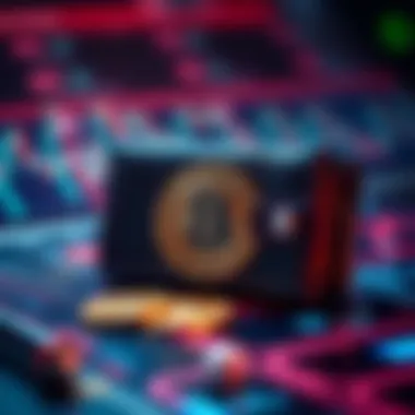 Security in Bitcoin Transactions A secure digital wallet highlighting the safety of transactions