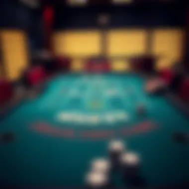 A strategic blackjack table layout