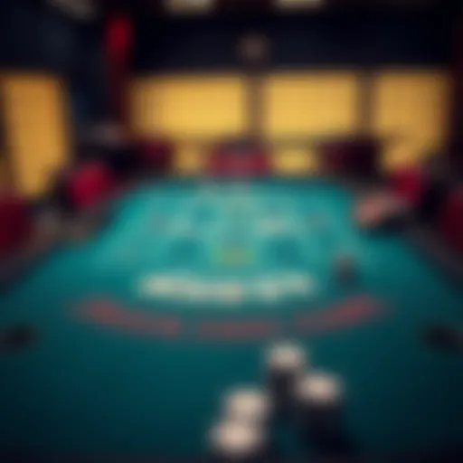 A strategic blackjack table layout