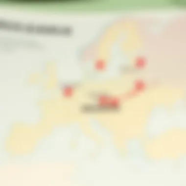 Bulgaria's Role in European Football A map highlighting Bulgaria's position in European football and its international significance