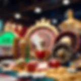 A visual representation of various casino game icons