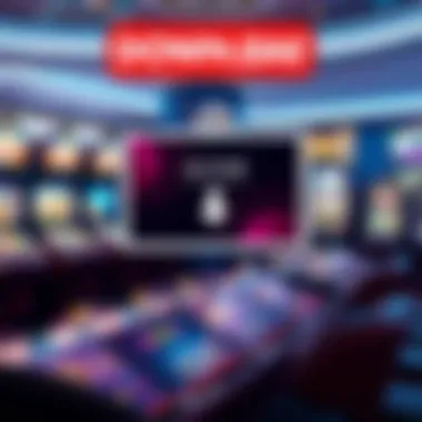 Illustration of a user-friendly interface for downloading casino games