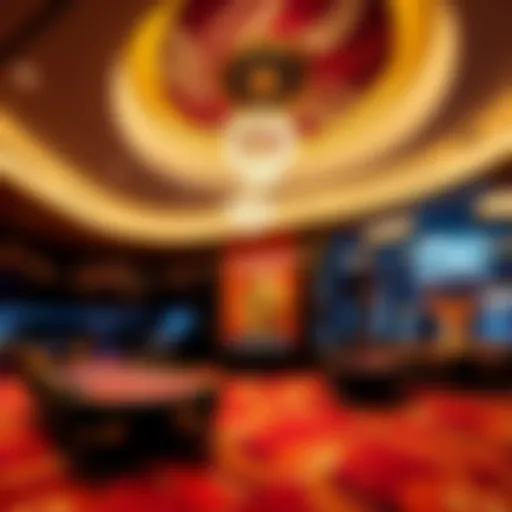 Interior view of Crown Casino showcasing its grandeur