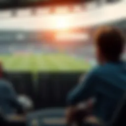 Football match overview with betting odds