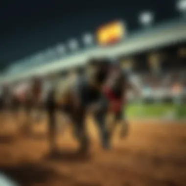 A historical depiction of greyhound racing events through the decades