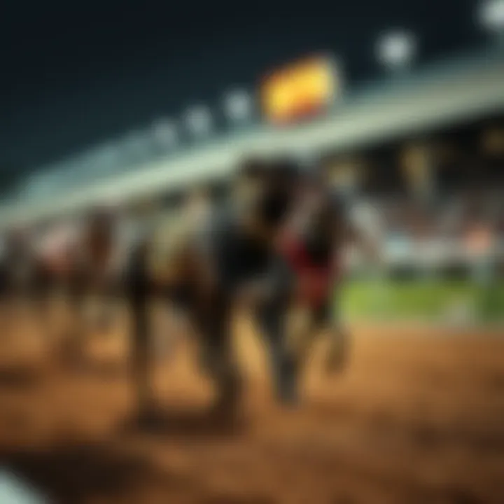 A historical depiction of greyhound racing events through the decades