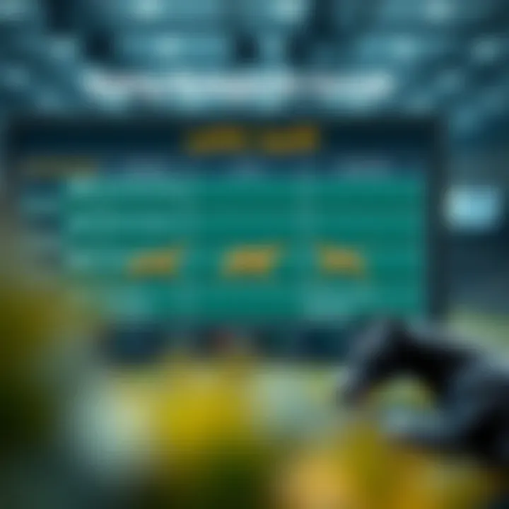 A strategy board illustrating various betting strategies for greyhounds