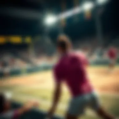 Historic moment captured during a prestigious tennis tournament