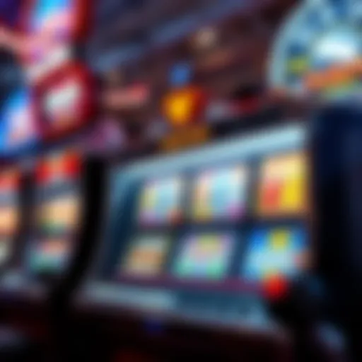 Jackpot slot machine in action