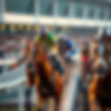 The Excitement of Live Horse Racing Dynamic horse racing scene showcasing the thrill of live broadcasting.