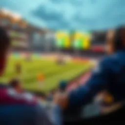 Visual representation of live score betting