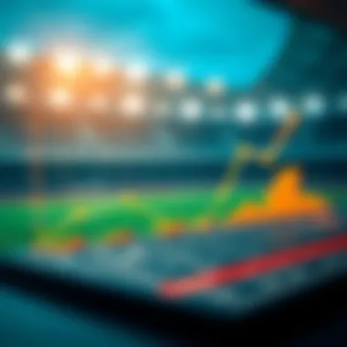 Graph showing changes in betting odds