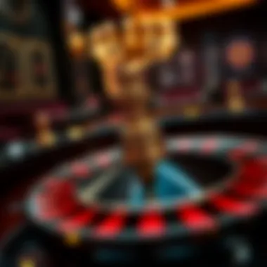 A captivating American roulette wheel in action