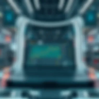 A futuristic interface of an online betting platform