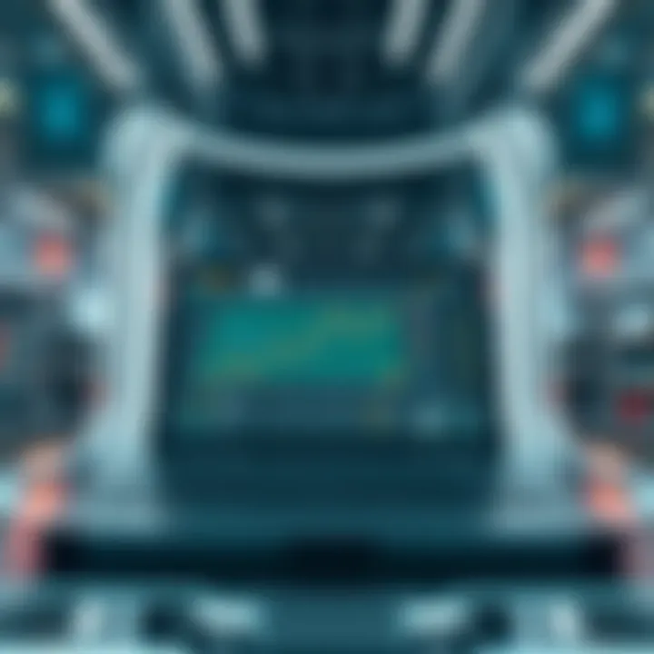 A futuristic interface of an online betting platform