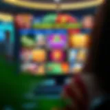 Vibrant online casino interface showcasing various games