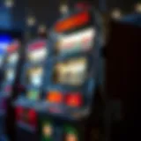 A vintage mechanical slot machine showcasing its historical design