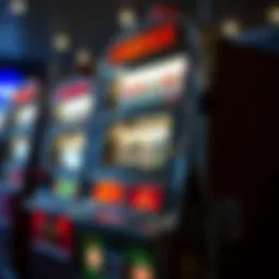 A vintage mechanical slot machine showcasing its historical design