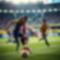 Historic football match between Paraguay and Brazil