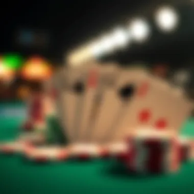 Visual representation of poker hand rankings