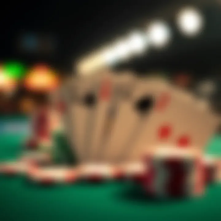 Visual representation of poker hand rankings