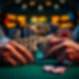 Illustration of various poker hands