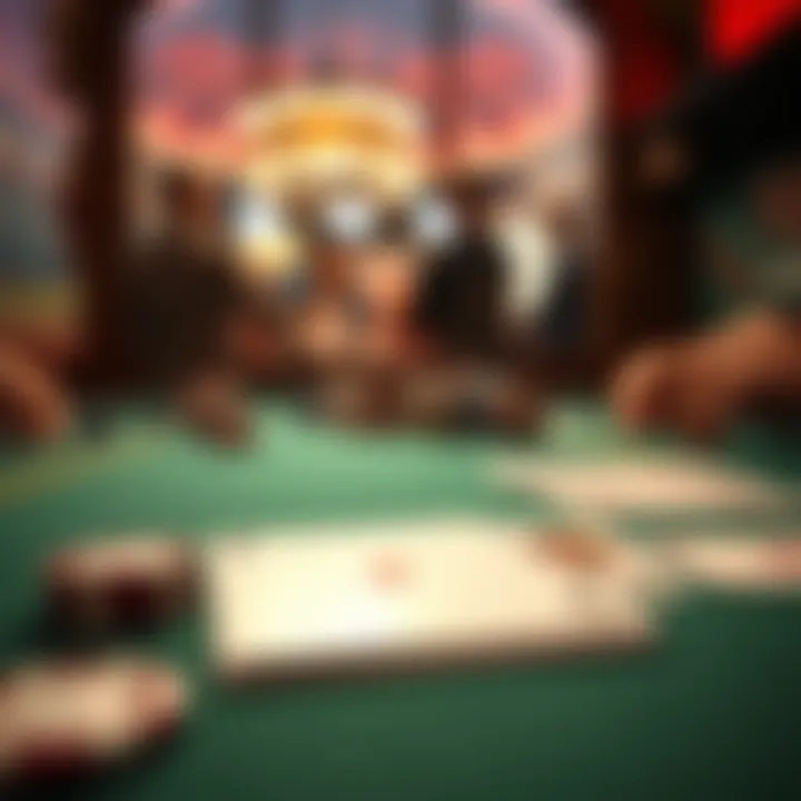 Illustration of poker cards on a table