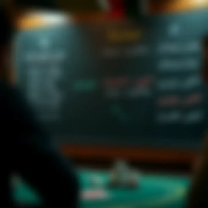 Strategies depicted on a chalkboard