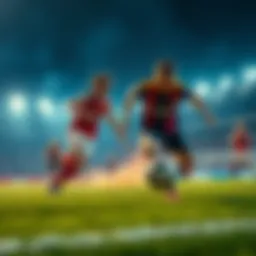 Exciting football match in progress