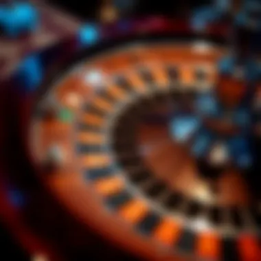 A classic roulette wheel showcasing the intricate design and betting options