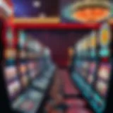 Diverse slot machines in a vibrant casino setting