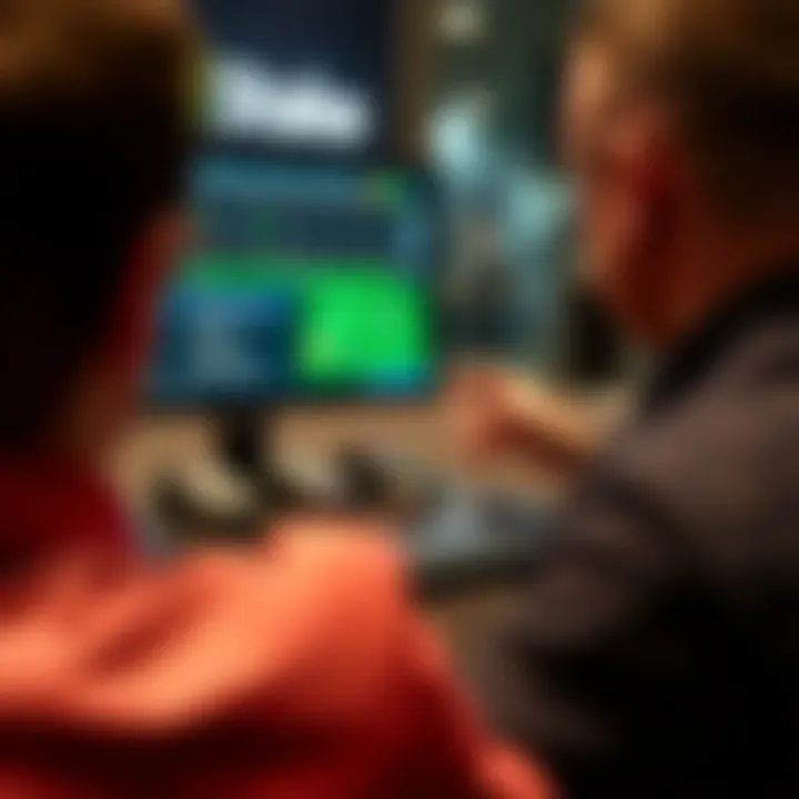 User interface of Stake site