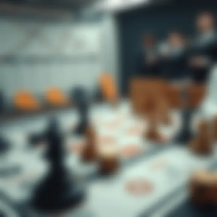 A strategic board filled with game plans and tactics for successful betting.