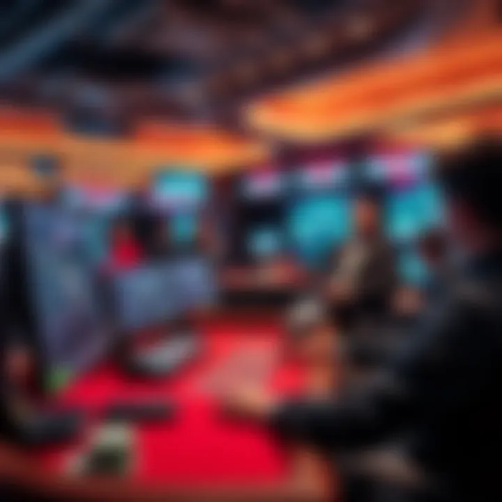 Advanced technology used in live dealer online casinos, such as streaming equipment.