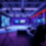 A high-tech broadcasting studio for tennis matches