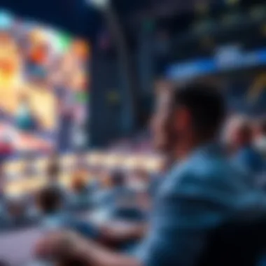 User watching basketball game online